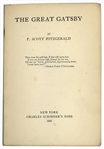 First Edition, First Printing of ''The Great Gatsby''